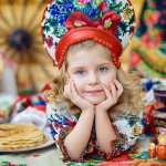 Girl in folk costume