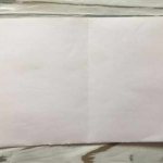 Sheet of paper with a marked border