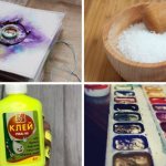 Materials for painting with salt